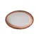 Travessa Rasa Oval 17cm Porcelana Schmidt - Dec. Esfera Marrom 2415