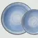 Aparelho Jantar e Chá 30 Peças Porcelana Schmidt - Dec. Esfera Azul Celeste 2414