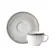 Xicara Chá com Pires Porcelana Schmidt - Dec. Esfera Cinza 2416