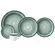 Aparelho Jantar e Chá 20 Peças Porcelana Schmidt - Dec. Esfera Verde 2418