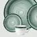 Aparelho Jantar e Chá 20 Peças Porcelana Schmidt - Dec. Esfera Verde 2418