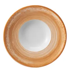 Prato Risoto Porcelana Schmidt - Dec. Esfera Mostarda 2417