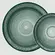 Aparelho Jantar e Café 30 Peças Porcelana Schmidt - Dec. Esfera Verde 2418