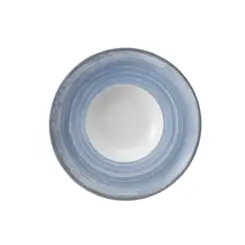 Prato Risoto Pequeno Porcelana Schmidt - Dec. Esfera Azul Celeste 2414