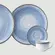 Aparelho Jantar e Café 30 Peças Porcelana Schmidt - Dec. Esfera Azul Celeste 2414