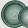 Aparelho Jantar e Café 20 Peças Porcelana Schmidt - Dec. Esfera Verde 2418