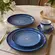 Aparelho Jantar e Chá 20 Peças Porcelana Schmidt - Dec. Esfera Azul 2413