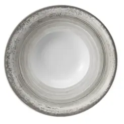 Prato Risoto Porcelana Schmidt - Dec. Esfera Cinza 2416