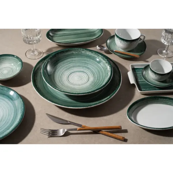 Caneca Porcelana Schmidt - Dec. Esfera Verde 2418
