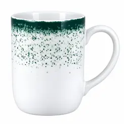 Caneca Porcelana Schmidt - Dec. Esfera Verde 2418
