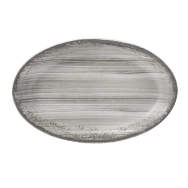 Travessa Rasa 21cm Porcelana Schmidt - Dec. Esfera Cinza 2416