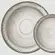 Aparelho Jantar e Chá 30 Peças Porcelana Schmidt - Dec. Esfera Cinza 2416