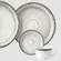 Aparelho Jantar e Chá 30 Peças Porcelana Schmidt - Dec. Esfera Cinza 2416