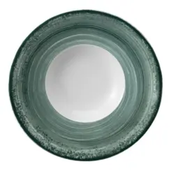 Prato Risoto Porcelana Schmidt - Dec. Esfera Verde 2418