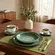 Aparelho Jantar Chá e Café 42 Peças Porcelana Schmidt - Dec. Esfera Verde 2418