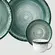Aparelho Jantar Chá e Café 42 Peças Porcelana Schmidt - Dec. Esfera Verde 2418