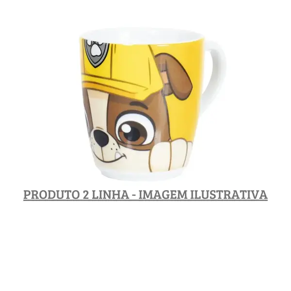 Caneca Rubble Porcelana Schmidt - Dec Patrulha Canina E616 2ª Linha