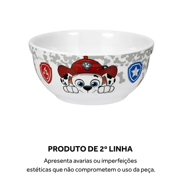 Bowl Porcelana Schmidt - Dec Patrulha Canina E617 2 ª Linha