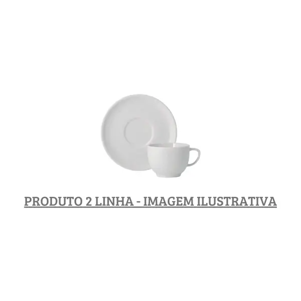 Xicara Chá com Pires Porcelana Schmidt - Mod. Oca 203 2ª Linha
