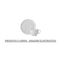 Xicara Chá com Pires Porcelana Schmidt - Mod. Oca 203 2ª Linha