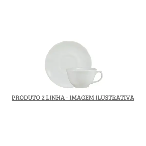 Xicara Café com Pires Porcelana Schmidt - Mod. Izabel 003 2ª Linha