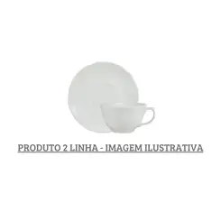 Xicara Café com Pires Porcelana Schmidt - Mod. Izabel 003 2ª Linha
