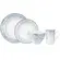 Aparelho com Bowl e Caneca 16 Peças Porcelana Schmidt - Dec. Sensile Blu 2424
