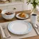 Aparelho com Bowl e Caneca 16 Peças Porcelana Schmidt - Dec. Sensile Blu 2424