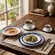 Aparelho Jantar Chá e Café 42 Peças Porcelana Schmidt - Dec. Nevoa 2420