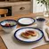 Aparelho com Bowl e Caneca 16 Peças Porcelana Schmidt - Dec. Nevoa 2420