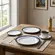 Aparelho Jantar e Chá 30 Peças Porcelana Schmidt - Dec. Nevoa 2420