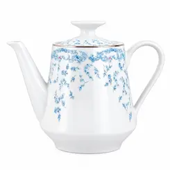 Bule Porcelana Schmidt - Dec. Sensile Blu 2424