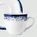 Conjunto com 6 Xícara Chá com Pires Porcelana Schmidt - Dec. Nevoa 2420
