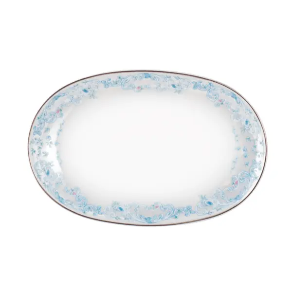 Travessa Rasa 28cm Porcelana Schmidt - Dec. Sensile Blue 2424
