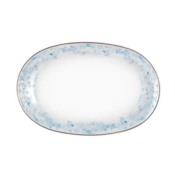 Travessa Rasa 28cm Porcelana Schmidt - Dec. Sensile Blue 2424