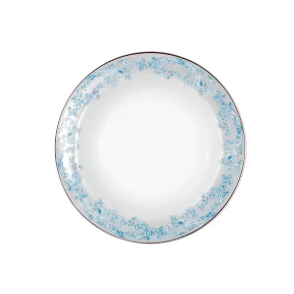 Prato Fundo Porcelana Schmidt - Dec. Sensile Blu 2424