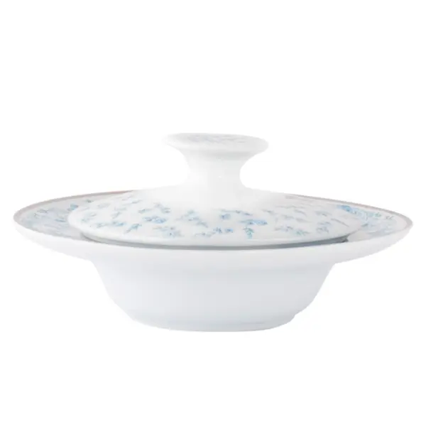 Manteigueira Porcelana Schmidt - Dec. Sensile Blu 2424