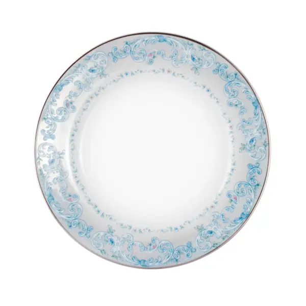Prato Raso Porcelana Schmidt - Dec. Sensile Blu 2424