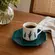 Xicara Café com Pires 120ml Porcelana Schmidt - Dec. Ártemis 2428
