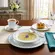 Aparelho Jantar e Chá 30 Peças Porcelana Schmidt - Dec. Sensile Blu 2424