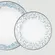 Aparelho Jantar e Chá 30 Peças Porcelana Schmidt - Dec. Sensile Blu 2424