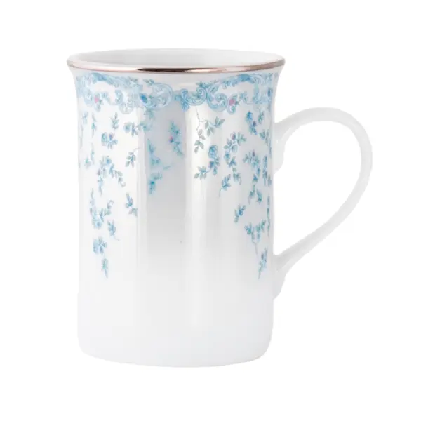 Caneca Porcelana Schmidt - Dec. Sensile Blu 2424