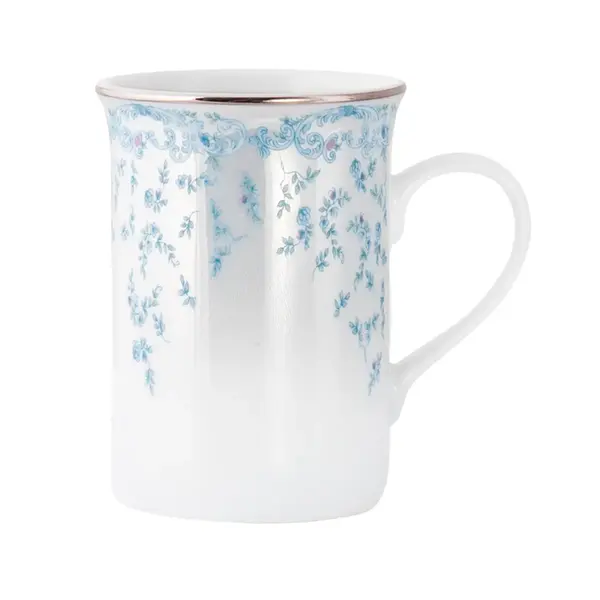 Caneca Porcelana Schmidt - Dec. Sensile Blu 2424