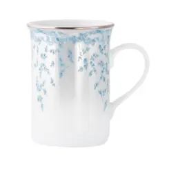 Caneca Porcelana Schmidt - Dec. Sensile Blu 2424