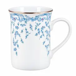 Caneca Porcelana Schmidt - Dec. Sensile Blu 2424
