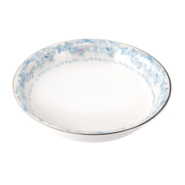 Saladeira Porcelana Schmidt - Dec. Sensile Blu 2424