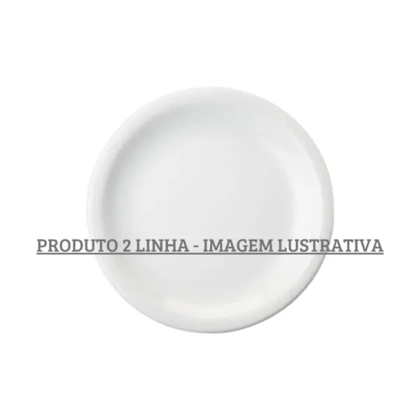 Prato Sobremesa Porcelana Schmidt - Mod. Protel Forte 074 2ª Linha