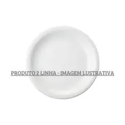 Prato Sobremesa Porcelana Schmidt - Mod. Protel Forte 074 2ª Linha