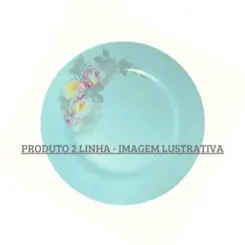 Prato Sobremesa Porcelana Schmidt - Dec. Romântica E005 2ª Linha