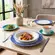 Aparelho Jantar e Café 20 Peças Porcelana Schmidt - Dec. Itacaré 2400